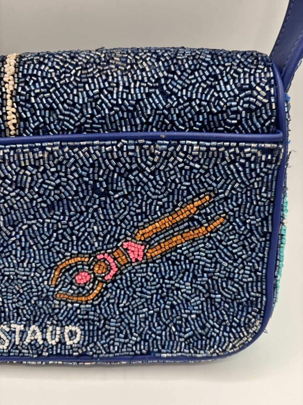 STAUD Beaded Swimmer TOMMY Shoulder Bag in Multicolor - Picture 13 of 15